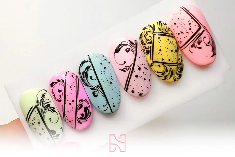 Formação Nail art arabescos e cornucópias