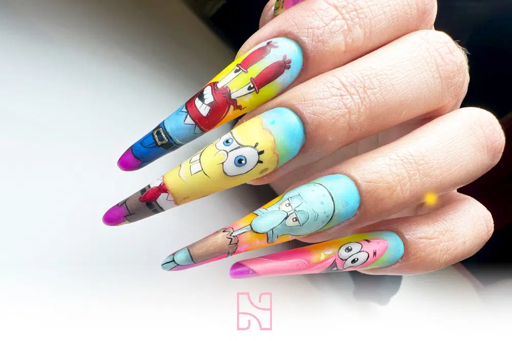 Formação Nail art cartoons